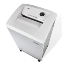 Dahle 414 air CleanTEC Destructora de Papel Manual Corte en Particulas P-4 - Destruye hasta 26 Hojas - Capacidad de la Papelera 140L - Tecnologia de Filtracion de Polvo - Ruedas Giratorias - Color Gris