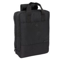 Safta F.C.Barcelona Premium Mochila para Portatil hasta 13.3" - Conector USB - Bolsillo Interior - Ergonomica - Cinta para Maleta - Asa Superior - 12.45L - 290x110x390mm - Color Negro