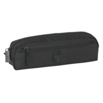 Safta F.C.Barcelona Premium Portatodo - Cremallera - Bolsillo Frontal - 0.5L - 210x40x60mm - Color Negro