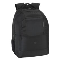 Safta F.C.Barcelona Premium Mochila para Portatil hasta 15.6" - Bolsillo para Tablet - Ergonomica - Alojamiento para Gafas - Cremalleras para Candado - 21L - 300x160x430mm - Color Negro