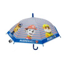 Safta Paw Patrol Pups Rule Paraguas Manual de 76cm - 8 Paneles - Asa y Punta de PVC - POE Transparente - Nervios de Acero de 8mm - Color Azul