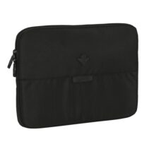Safta Real Betis Balompie Premium Funda para Portatil hasta 14" - Alojamiento Acolchado - 1.7L - 340x20x250mm - Color Negro