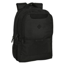Safta Real Betis Balompie Premium Mochila para Portatil hasta 15.6" - Bolsillo para Tablet - Bolsillo Frontal - Hombreras Acolchadas - Cremalleras para Candado - 21L - 300x160x430mm - Color Negro