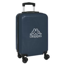Safta Kappa Dark Navy Maleta Trolley de Cabina 20” - Cierre con Candado - Interior Forrado - Bolsillo de Red - Ruedas Giratorias - Asa Extensible - 345x200x550mm - Color Azul Marino
