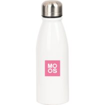 Safta Moos Passion Botella Metalica de 500ml - 60x240mm - Color Blanco
