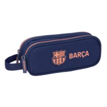 Safta F.C.Barcelona 2ª Equipacion Portatodo - 2 Compartimentos con Cremalleras - Asa Lateral - 1L - 210x60x80mm - Color Azul Marino