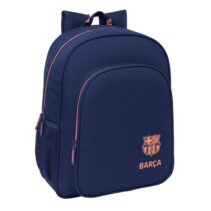 Safta F.C.Barcelona 2ª Equipacion Mochila - Adaptable a Carro - Bolsillos Laterales - Doble Tirador - Hombreras Acolchadas - Bolsillo Frontal - Asa de Mano - 15L - 320x120x380mm - Color Azul Marino