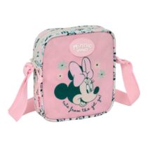 Safta Minnie Mouse Minty Bolsito con Bandolera - 1L - Facil de Llevar - 160x40x180mm - Color Rosa Pastel