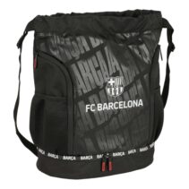 Safta F.C.Barcelona Saco Mochila - Bolsillo Interior con Cremallera - Bolsillos Laterales - Hombreras Ajustables - 21.93L - 340x150x430mm - Color Negro