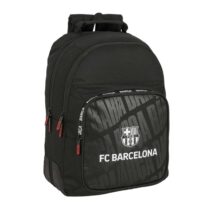 Safta F.C.Barcelona Mochila con 2 Compartimentos - Antirozaduras - Adaptable a Carro - Bolsillo Frontal - Portabotellas - Tirador Doble - Hombreras Ergonomicas - 20L - 320x150x420mm - Color Negro
