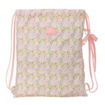Safta VMB Saco Plano - Bolsillo con Cremallera - Cierre con Cordones - 5L - 350x10x400mm - Color Rosa