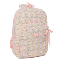 Safta VMB Mochila Adaptable a Carro - Tirador Doble - Bolsillo Frontal - Hombreras Acolchadas - Asa Superior - 19.30L - 300x140x460mm - Color Rosa