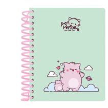 Safta Pembe The Pink Cat Bloc de Notas A6 - Tapas Duras - 120 Hojas - Gramaje 80g/m2 - 118x146mm - Color Menta