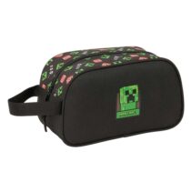 Safta Minecraft Neceser de 5L - Cremallera - Asa Lateral - Adapatable a Carro - 260x120x150mm - Color Negro