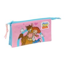 Safta Jessie Portatodo - 3 Compartimentos con Cremalleras - Bolsillo Interior - 0.6L - 220x30x120mm - Color Rosa