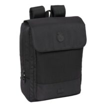 Safta Real Madrid Premium Mochila para Portatil hasta 13.3" - Conector USB - Rejilla Transpirable en la Espalda - Cinta para Maleta - Asa Superior - 13.6L - 290x120x390mm - Color Negro