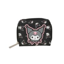 Safta Kuromi Monedero con Billetera - Cierre con Iman - Compartimento de Monedas - 0.10L - 110x20x95mm - Color Negro