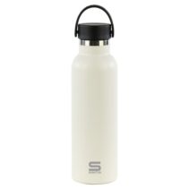 Safta Botella Termo de 600ml - Acero Inoxidable - Asa Superior - Color Blanco