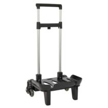 Safta Carro Portamochilas - Sistema de Triple Rueda - Material Resistente - 320x235x880mm - Color Negro