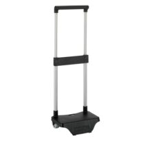 Safta Carro Portamochilas - Sujecion Universal - Material Resistente - Ruedas de PVC - Modelo Patentado - 26x10x34cm - Color Negro