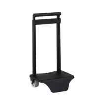 Safta Carro Portamochilas - Sujecion Universal - Material Resistente - Ruedas de PVC - 22x10x27cm - Color Negro