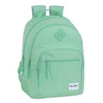 Safta Blackfit8 Mochila con 2 Compartimentos - Antirozaduras - Adaptable a Carro - Portabotellas - Tirador Doble - Hombreras Ergonomicas - 20L - 320x150x420mm - Color Turquesa