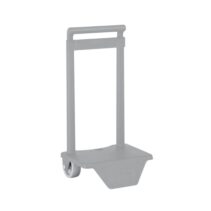 Safta Carro Portamochilas - Sujecion Universal - Material Resistente - Ruedas de PVC - 18x16x35cm - Color Gris