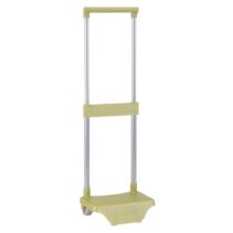 Safta Carro Portamochilas - Sujecion Universal - Ruedas de PVC - Material Resistente - 26x10x34cm - Color Verde
