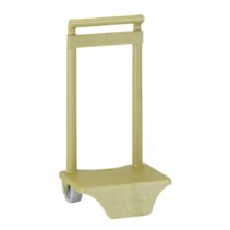 Safta Carro Portamochilas - Sujecion Universal - Material Polipropileno - Ruedas de PVC - 18x16x35cm - Color Verde