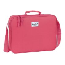 Safta Blackfit8 Fresa Maletin con Cremallera - Bandolera Ajustable - Asa Forrada - Doble Tirador Cremallera - Fondo Interior Semirigido - 6L - 380x60x280mm - Color Rosa