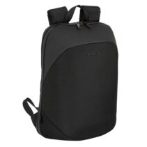 Safta Business Mochila para Portatil hasta 15.6" - Sistema Reduccion de Peso - Cierre Antirrobo - Conector USB - Espalda Transpirable - Color Negro