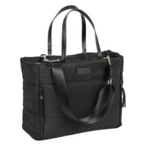 Safta Moos Capsula Maletin para Portatil hasta 14.1" - Cremallera - Interior Acolchado - Bolsillo Interior - Bolsillos Frontales - Hombrera Ajustable - 28.46L - 400x170x310mm - Color Negro