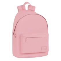 Safta Basic Mochila para Portatil hasta 14.1" - Bolsillo para Tablet - Bolsillo Frontal - Bolsillo Trasero - Tirador Doble - Hombreras Ergonomicas - 20L - 310x160x410mm - Color Rosa