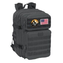 Safta Basic Mochila para Portatil hasta 15.6" - Cremalleras Bidireccionales - Bolsillos Frontales - Parches Extraibles - Cintas Regulables - 33.12L - 300x230x480mm - Color Gris