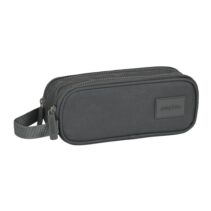 Safta Basic Portatodo - 2 Compartimentos con Cremalleras - 1L - Asa Lateral - 210x60x80mm - Color Gris