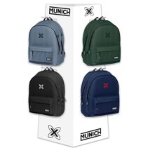Safta Munich Basicos Expositor con 8 Ganchos para Mochilas - Carton Reciclado - Colores Surtidos