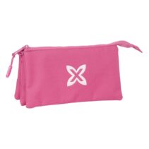Safta Munich Basicos Fucsia Portatodo - 3 Compartimentos con Cremalleras - Bolsillo Interior - 0.6L - 220x30x120mm - Color Rosa
