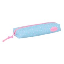 Safta Blackfit8 Smile Portatodo - Cremallera - Goma Elastica - 0.53L - 220x70x40mm - Color Azul Claro