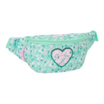 Safta Cuore Bolsa de Cintura - Cremallera - Cintas Ajustables - 2.485L - 230x90x120mm - Color Turquesa