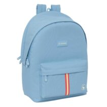 Safta el Ganso Basics Cerulean Mochila para Portatil hasta 15.6" - Conector USB - Base Acolchada - Tirador Doble - Hombreras Ergonomicas - Asa Superior - 310x180x440mm - Color Azul
