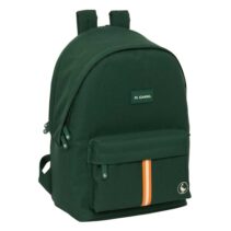 Safta el Ganso Basics Green Mochila para Portatil hasta 15.6" - Conector USB - Base Acolchada - Tirador Doble - Hombreras Ergonomicas - Asa Superior - 310x180x440mm - Color Verde Oscuro