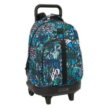 Safta Graffiti Go Mochila con Carro - Extraible - Bolsillo Frontal - Portabotellas - Tirador Doble - Hombreras Acolchadas - Tarjeta ID - Bandeja PVC - 33L - 330x220x450mm - Color Azul Oscuro