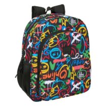 Safta Graffiti Colors Mochila - Adaptable a Carro - Bolsillos Laterales - Doble Tirador - Hombreras Acolchadas - Bolsillo Frontal - Asa Superior - 15L - 320x120x380mm - Multicolor