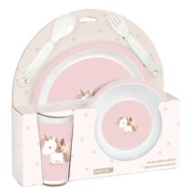 Safta Unicornio Set de Menaje Infantil - PVC sin BPA - 260x90x260mm - Color Rosa