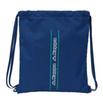 Safta Kappa Marino Saco Plano - Bolsillo con Cremallera - Cierre con Cordones - 5L - Ligero y Portatil - 350x10x400mm - Color Azul Marino