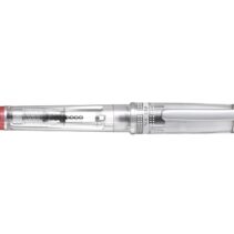 Pilot Prera Pluma Estilografica - Cuerpo Transparente - Incluye Convertidor y Cartucho de Tinta - Color Rojo