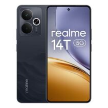 Realme 14T 5G Smartphone Pantalla AMOLED 6.67" 120Hz - 8GB - 256GB - Camara Dual 50MP + 2MP OIS - Bateria 6000 mAh con Carga 45W - Android 15 - Color Negro