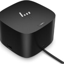 HP Thunderbolt Dock G4 280W con Cable Combinado - Thunderbolt 4 con 13 Puertos - hasta 230W de Potencia para Workstations - Soporte hasta 4 Monitores 4K - Ethernet 1Gb/2.5Gb