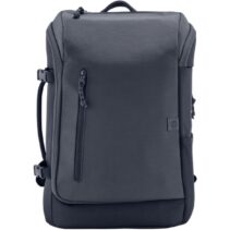 HP Travel Mochila Expandible para Portatil 15.6" 25‑30L - Poliester Resistente - Compartimento Acolchado - Bolsillo RFID y Oculto - Cremalleras con Cierre - Correas Acolchadas y Correa de Esternon - Color Gris