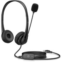 HP Auriculares G2 Stereo USB con Microfono Cancelacion de Ruido - Diadema Ajustable - Almohadillas de PU Leather para Uso Prolongado - Control en Cable - Color Negro